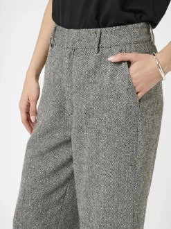 Kaffe Damen Hose KAthilda Hohe Taille in schwarz