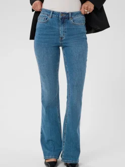 Kaffe Damen Jeans KAforest Hohe Taille in blau