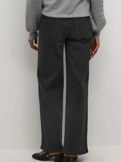 Kaffe Damen Jeans KAkarla Hohe Taille in schwarz