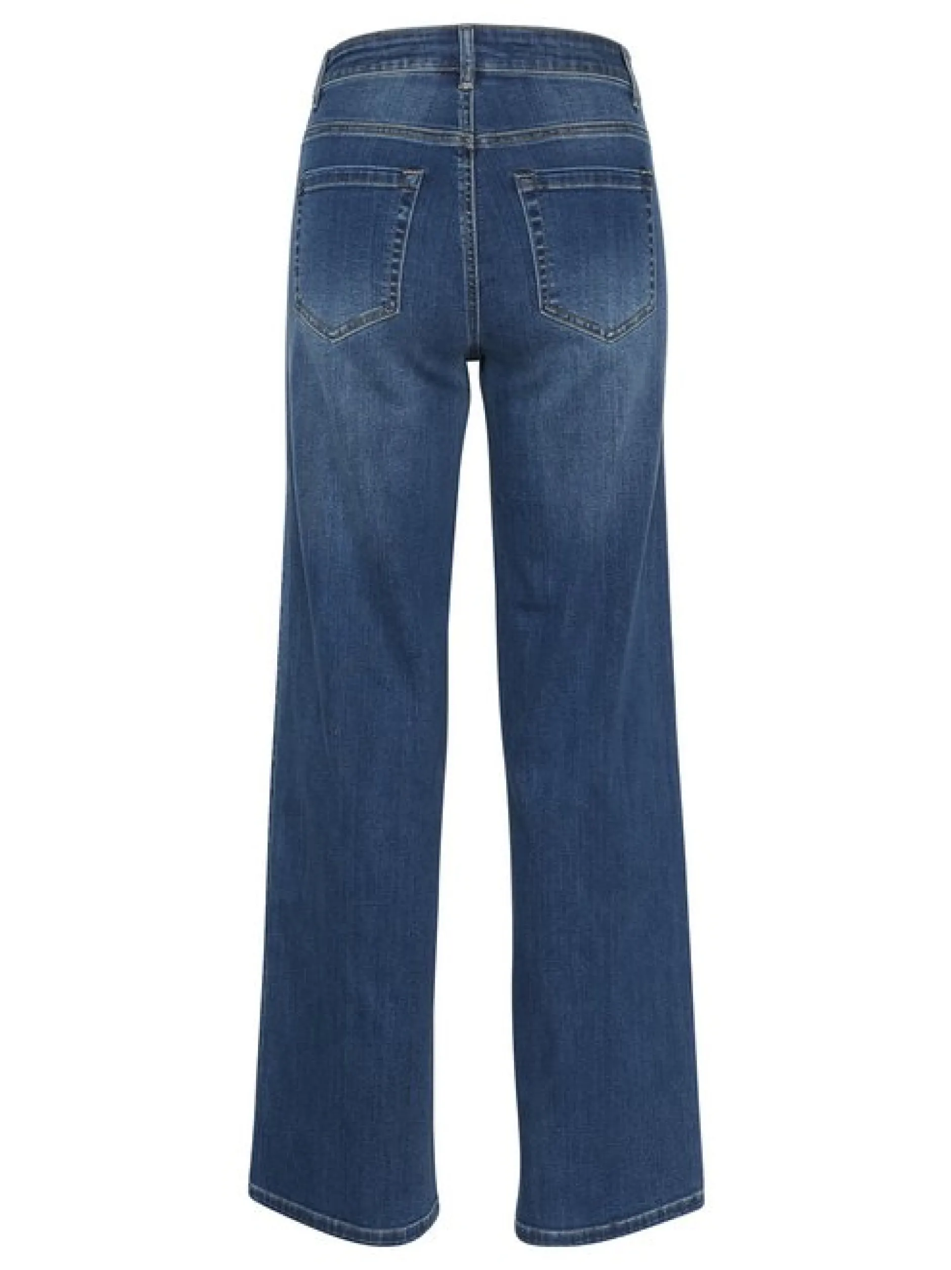 Kaffe Damen Jeans KAkarla Hohe Taille in blau