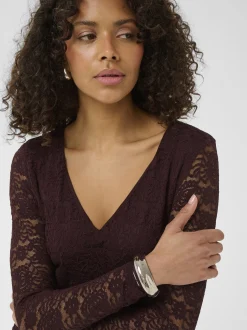 Kaffe Damen Jerseykleid KAlouisa in mocca