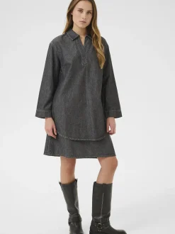Kaffe Damen Kleid BPalice in grau