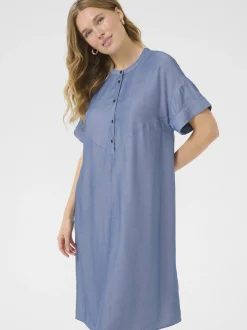 Kaffe Damen Kleid BPlucinda in blau