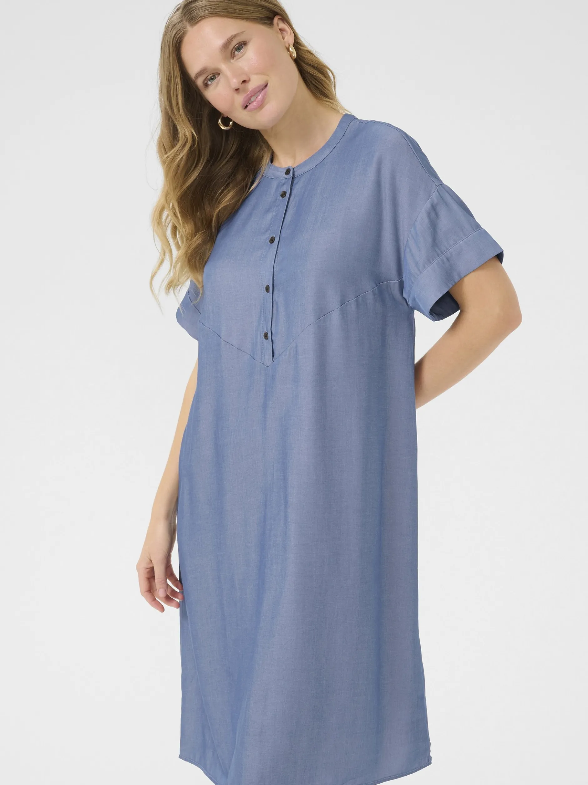Kaffe Damen Kleid BPlucinda in blau