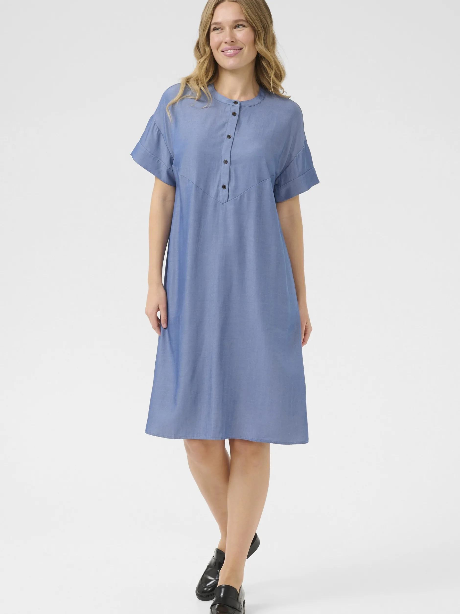 Kaffe Damen Kleid BPlucinda in blau