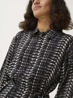Kaffe Damen Kleid KAalice in schwarz