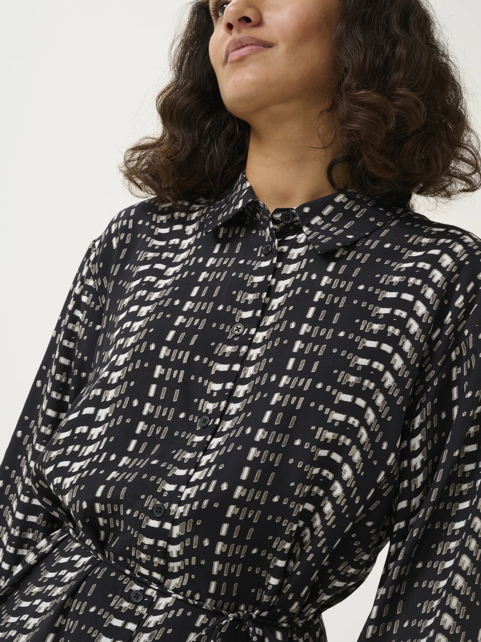 Kaffe Damen Kleid KAalice in schwarz