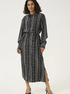 Kaffe Damen Kleid KAalice in schwarz