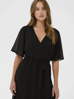 Kaffe Damen Kleid KAbelle in schwarz
