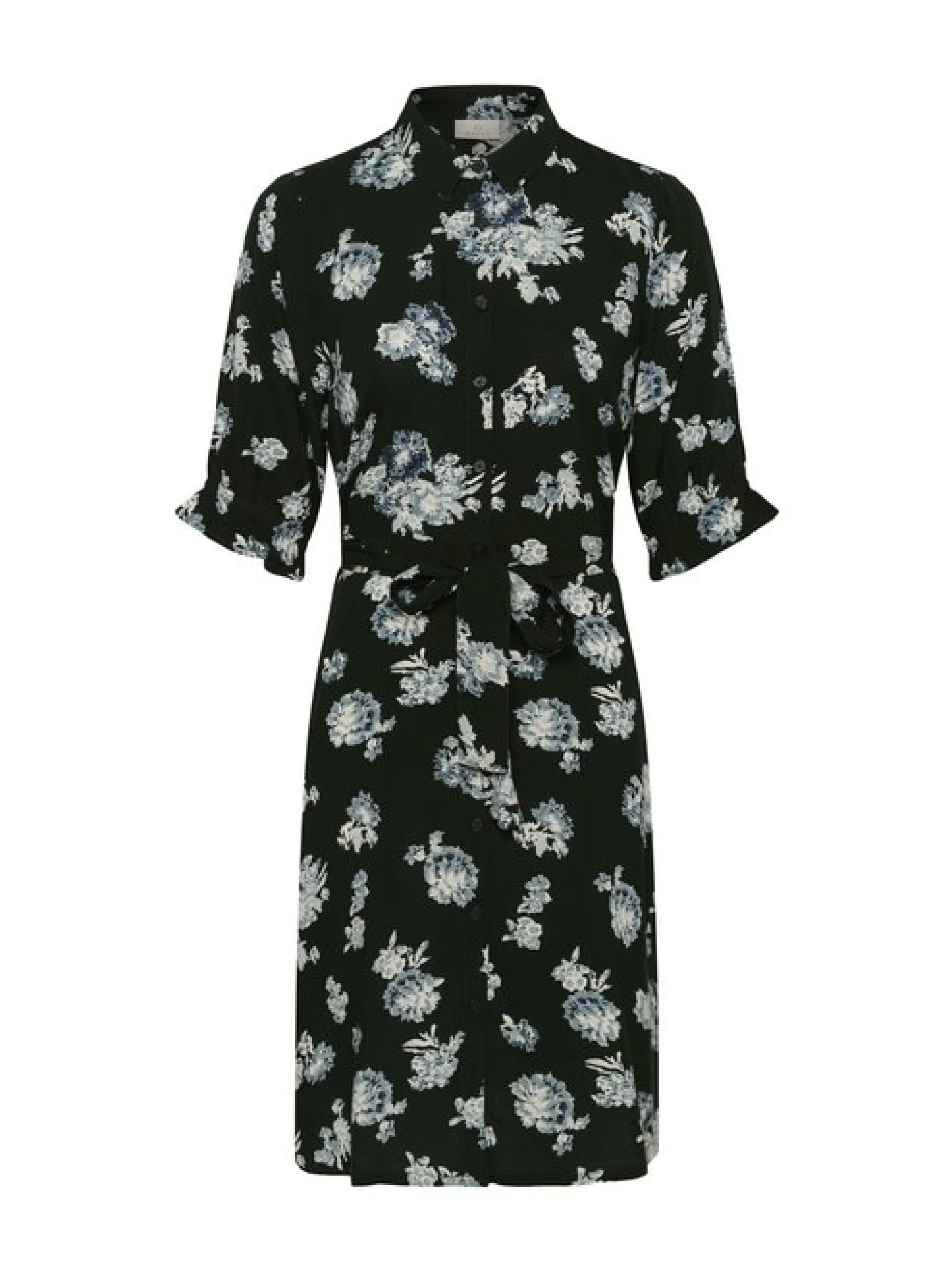 Kaffe Damen Kleid KAdina in schwarz weiß
