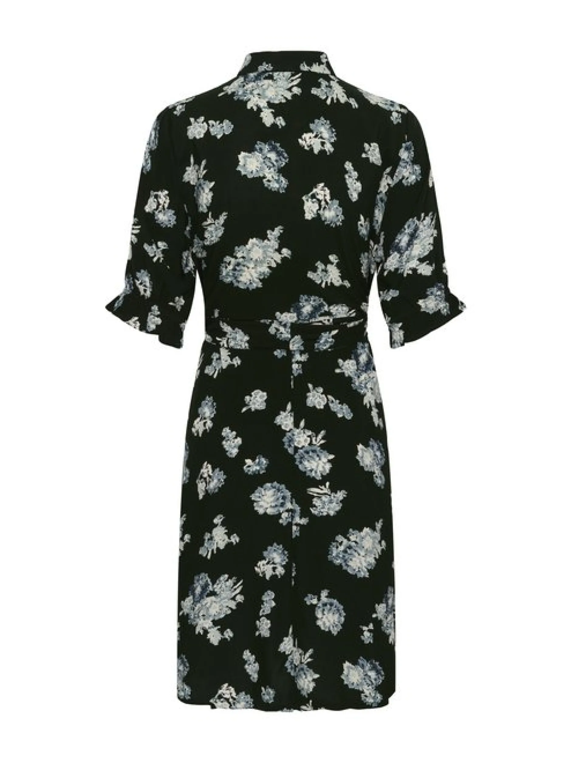 Kaffe Damen Kleid KAdina in schwarz weiß