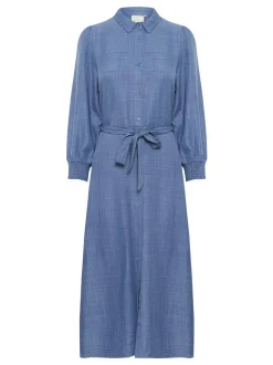 Kaffe Damen Kleid KAellen in blau