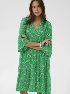 Kaffe Damen Kleid KAellen in grün