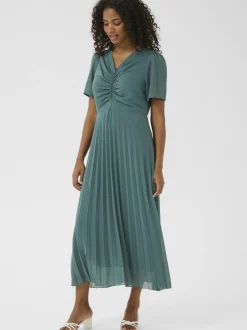 Kaffe Damen Kleid KAevelyn Elastische Taille in mint