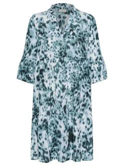 Kaffe Damen Kleid KAhera in petrol