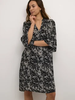 Kaffe Damen Kleid KAhera in schwarz