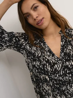 Kaffe Damen Kleid KAhera in schwarz
