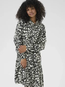 Kaffe Damen Kleid KAjamie in schwarz