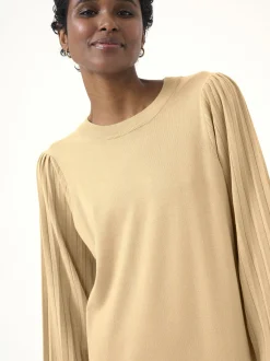 Kaffe Damen Kleid KAjessica in sand