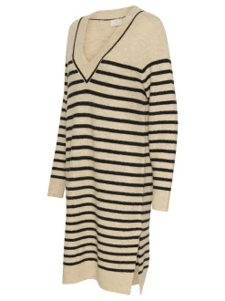 Kaffe Damen Kleid KAjuno in ecru mehrfarbig