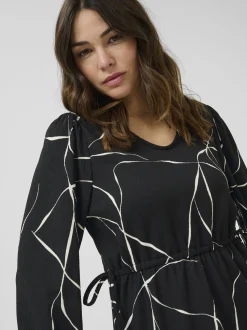 Kaffe Damen Kleid KAkatrine in schwarz