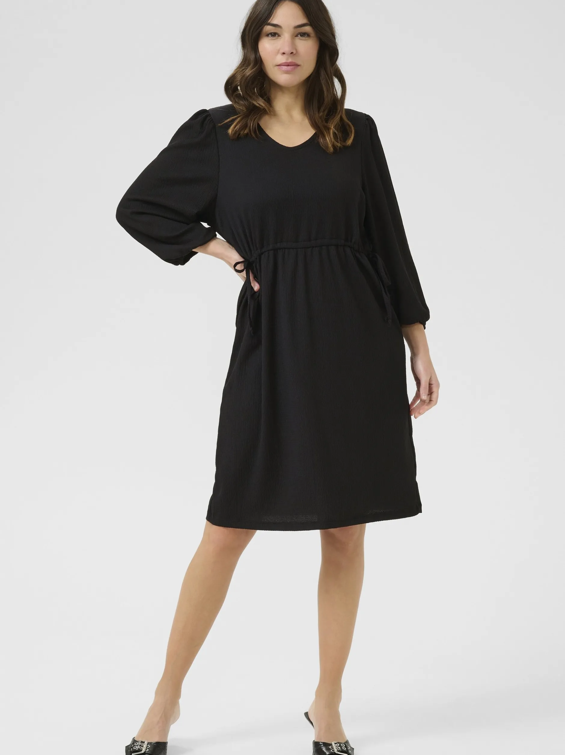 Kaffe Damen Kleid KAkatrine in schwarz
