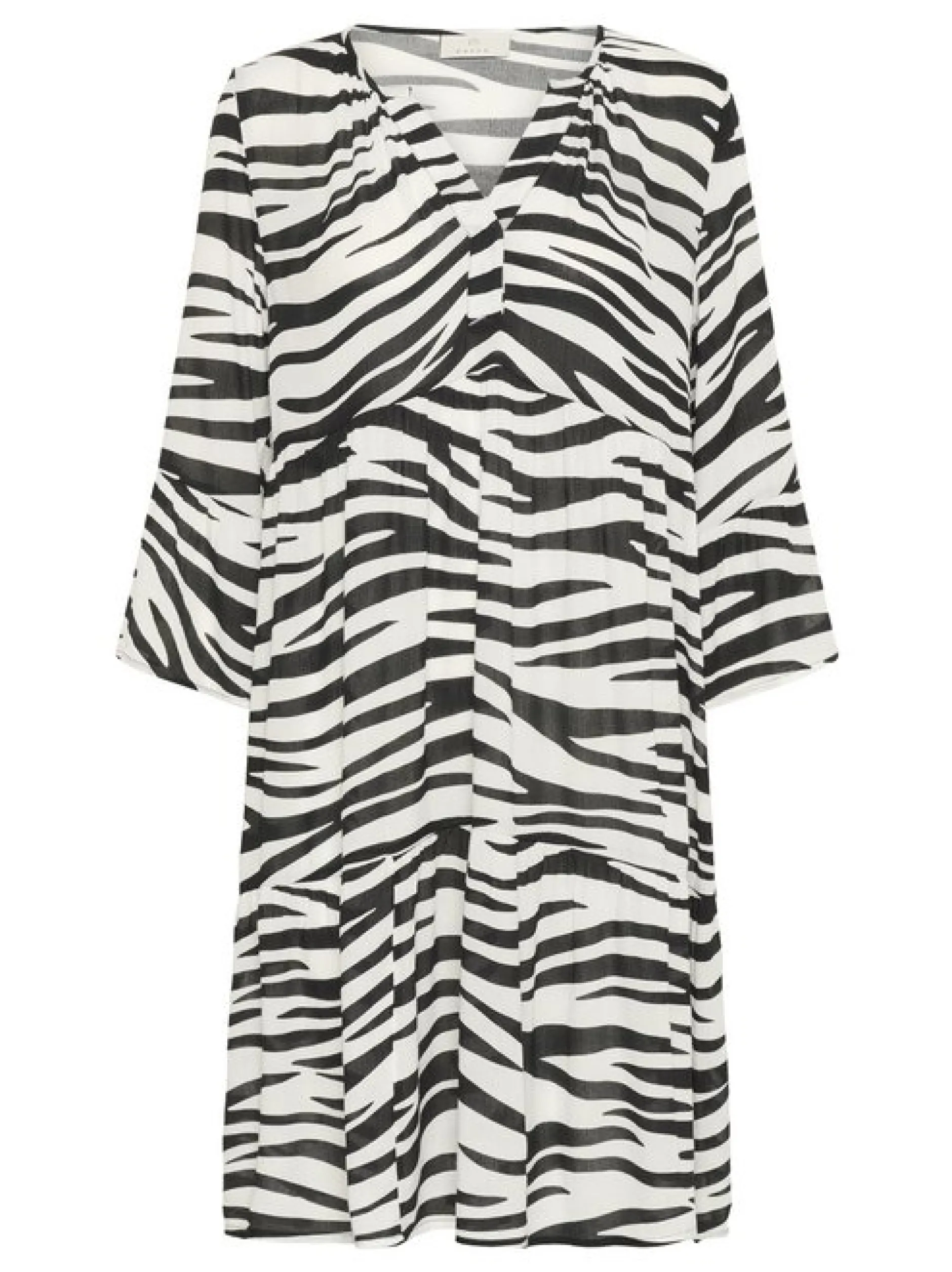 Kaffe Damen Kleid KAlea in schwarz weiß