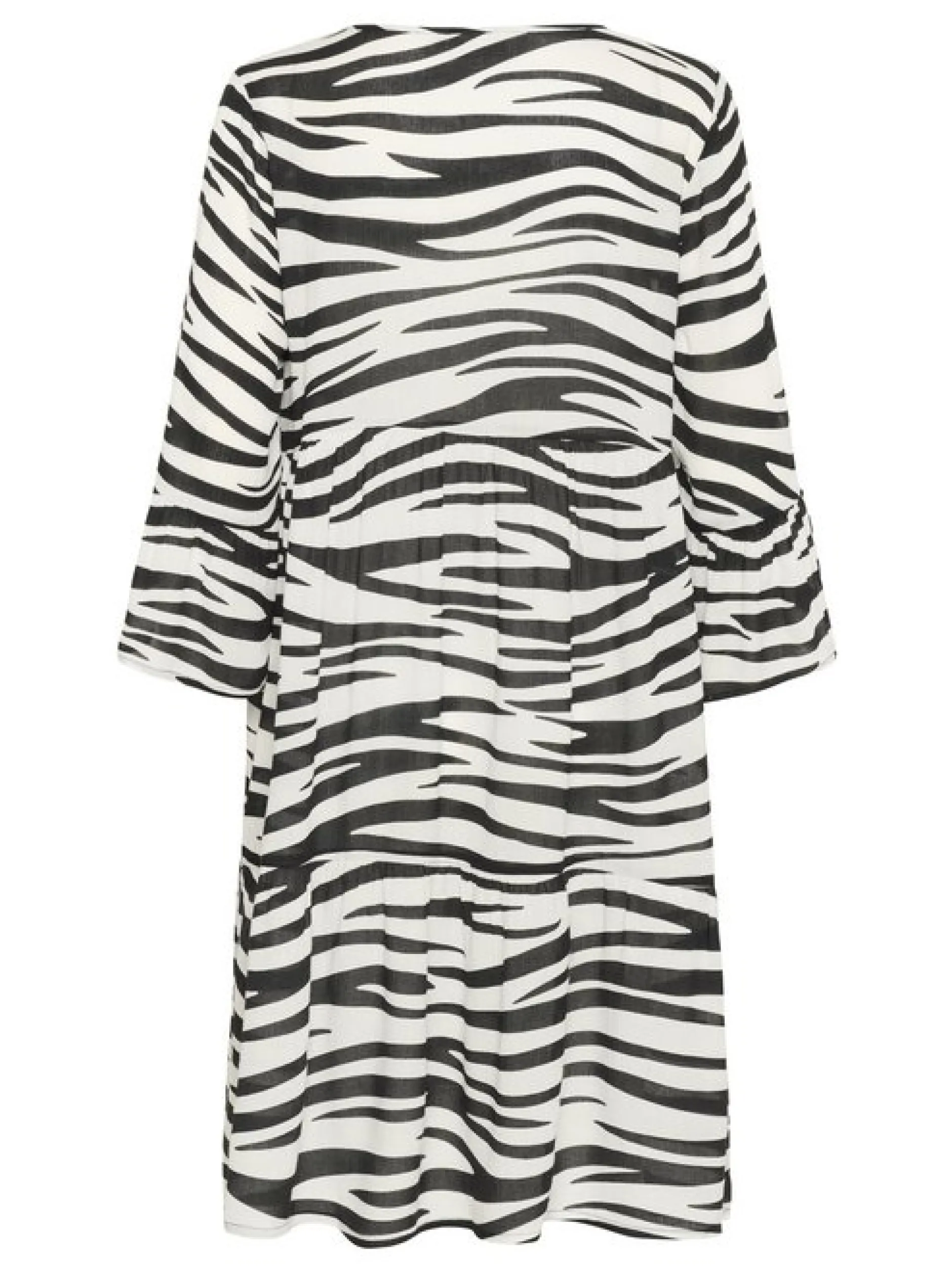 Kaffe Damen Kleid KAlea in schwarz weiß