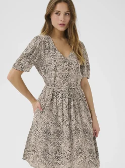 Kaffe Damen Kleid KAliana in grau mehrfarbig