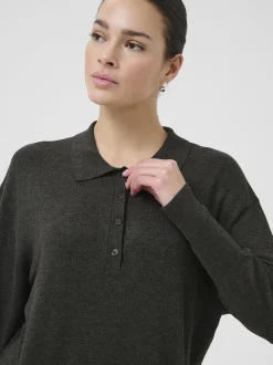 Kaffe Damen Kleid KAlizza in grau