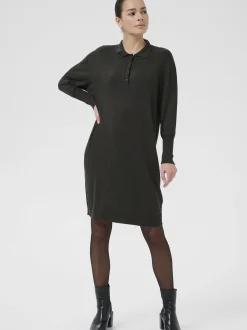 Kaffe Damen Kleid KAlizza in grau