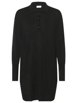 Kaffe Damen Kleid KAlizza in schwarz