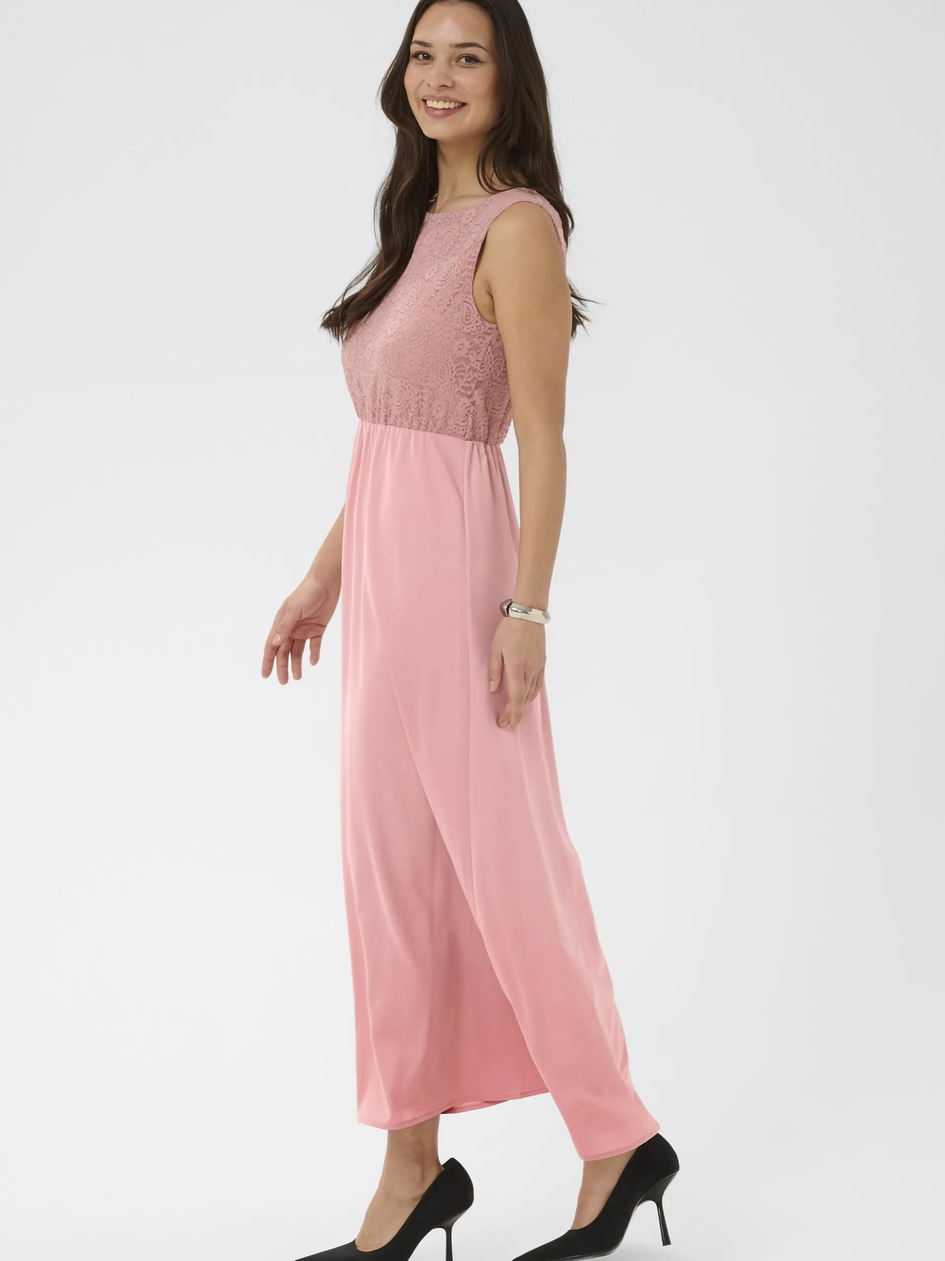 Kaffe Damen Kleid KAlouisa in altrosa