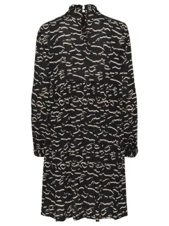 Kaffe Damen Kleid KAluna in schwarz