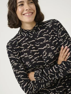Kaffe Damen Kleid KAluna in schwarz
