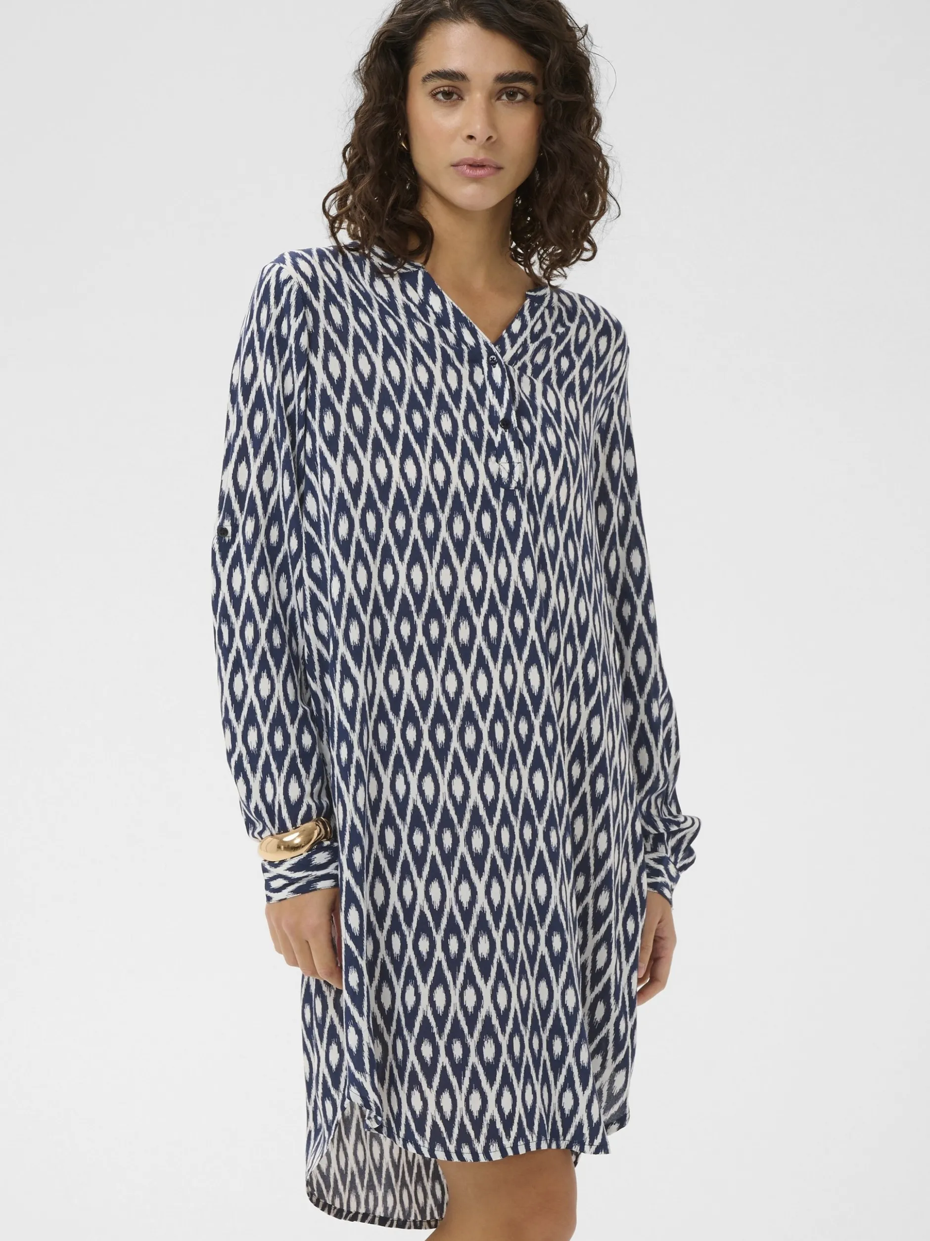 Kaffe Damen Kleid KAmarana in marine