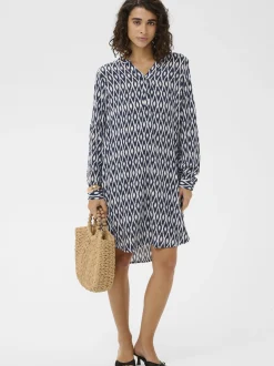 Kaffe Damen Kleid KAmarana in marine