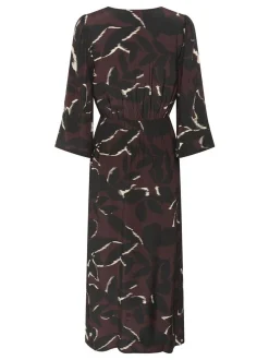 Kaffe Damen Kleid KAmille in bordeaux