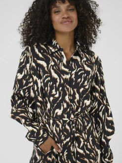 Kaffe Damen Kleid KAmille in schwarz
