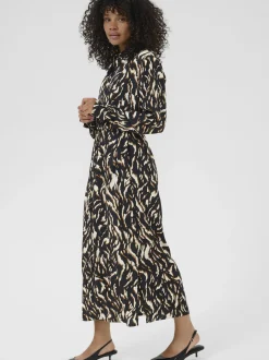 Kaffe Damen Kleid KAmille in schwarz
