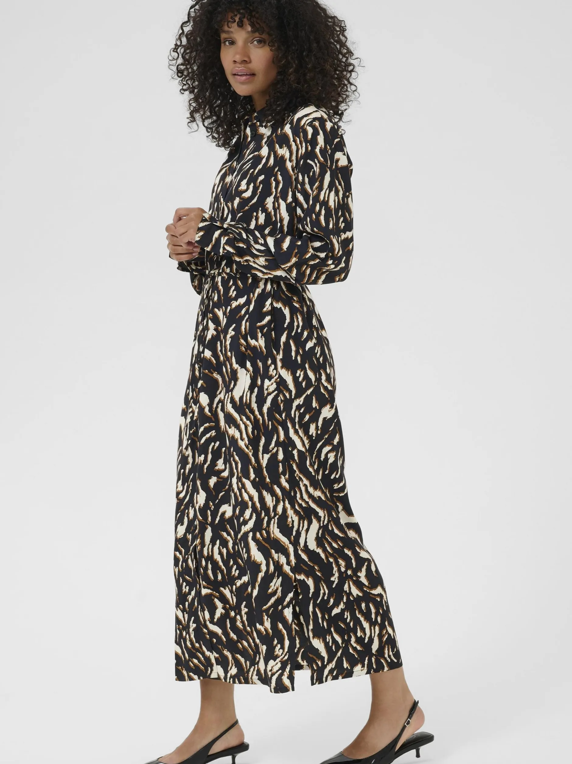 Kaffe Damen Kleid KAmille in schwarz