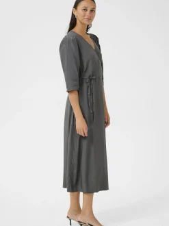 Kaffe Damen Kleid KAmira in anthrazit