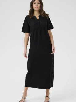 Kaffe Damen Kleid KAmiranda in schwarz