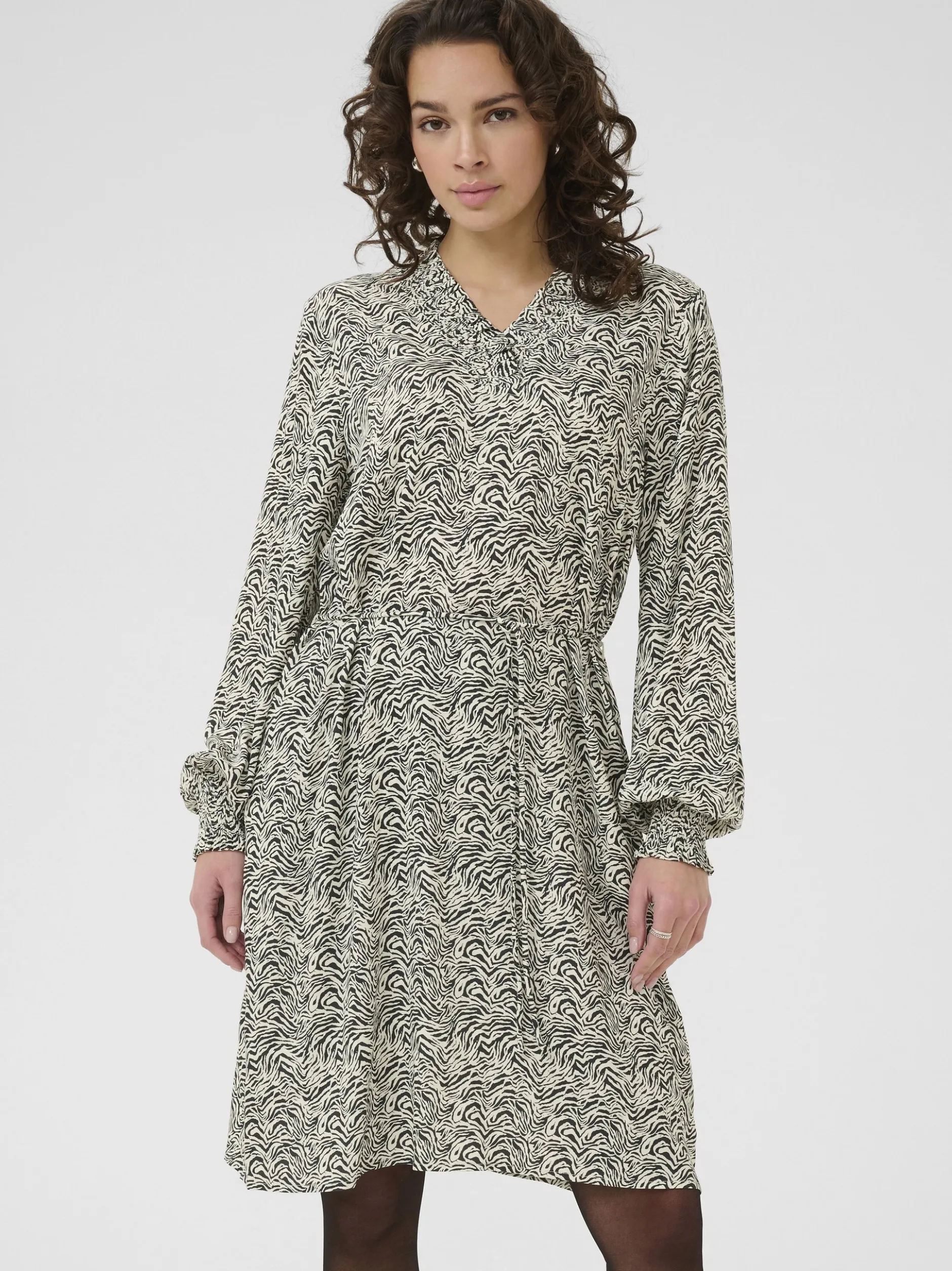Kaffe Damen Kleid KAmiriam in anthrazit