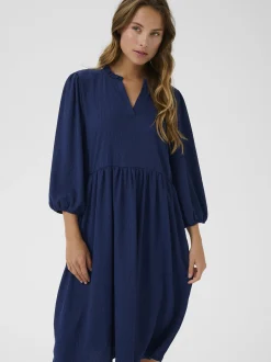 Kaffe Damen Kleid KAmolly in blau