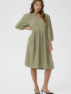 Kaffe Damen Kleid KAmolly in grün