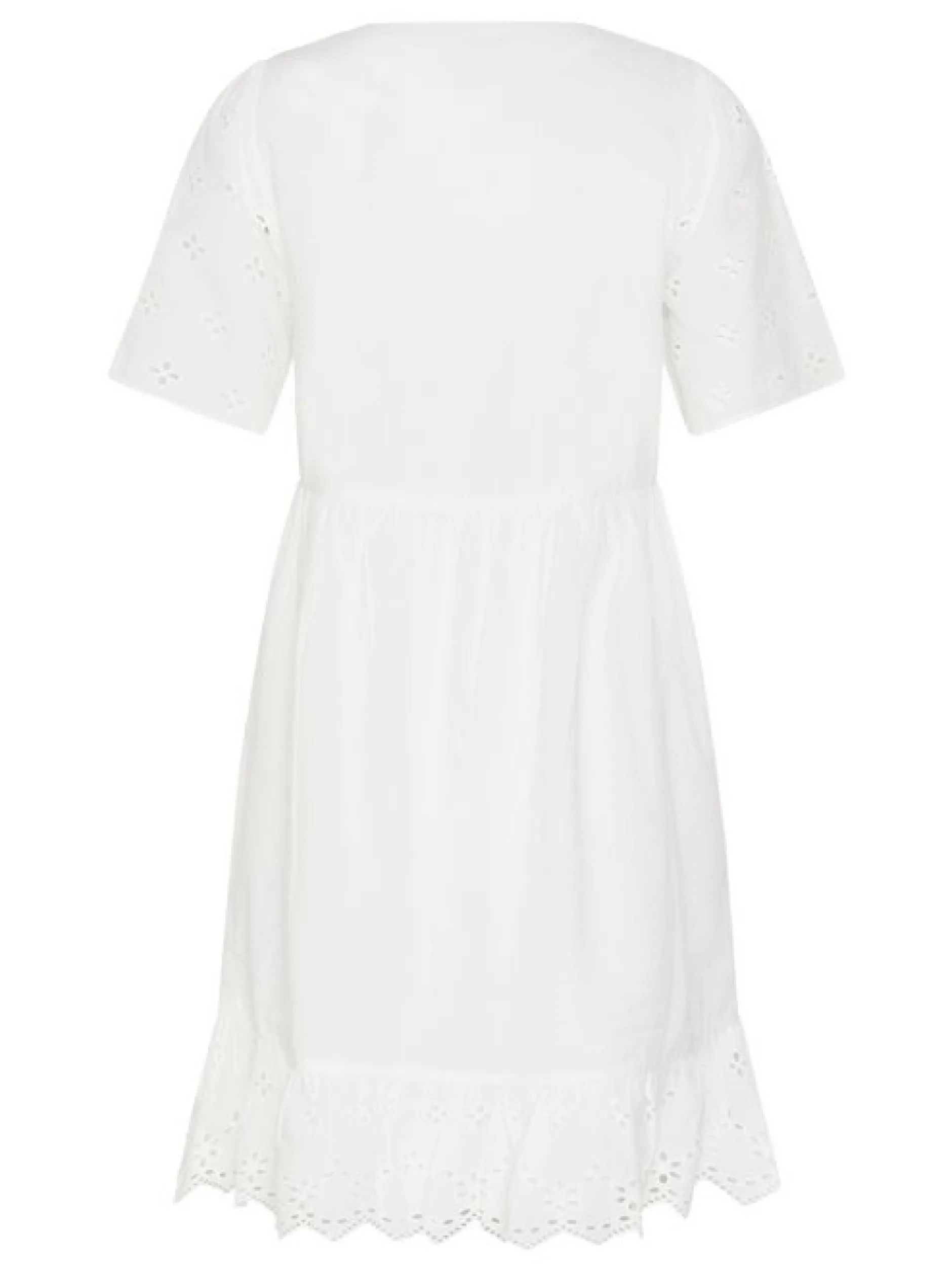 Kaffe Damen Kleid KAmolly in weiß