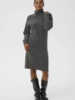 Kaffe Damen Kleid KAmyra in grau