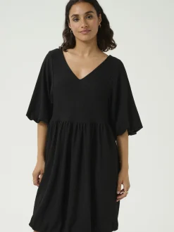 Kaffe Damen Kleid KAnani in schwarz