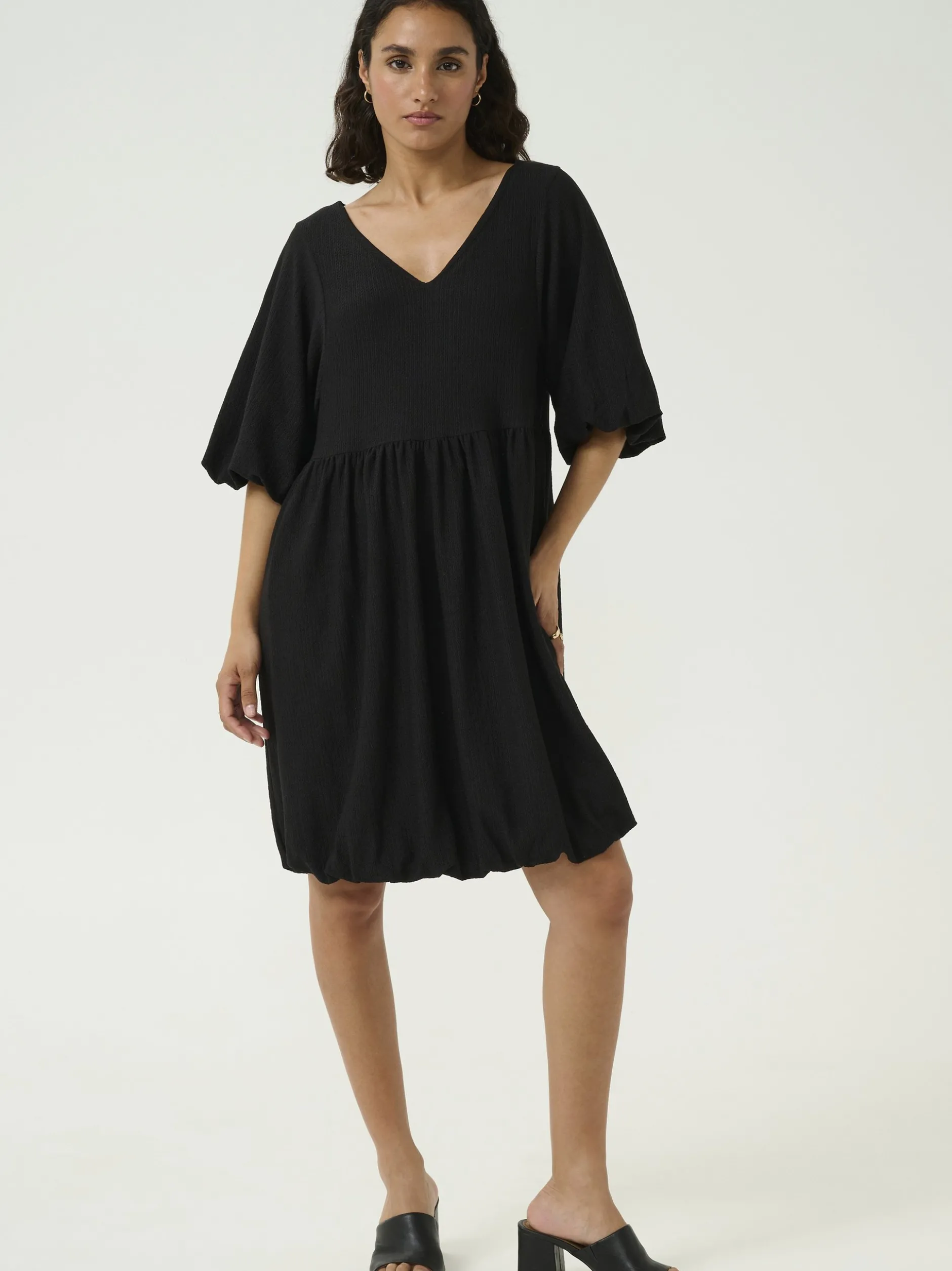 Kaffe Damen Kleid KAnani in schwarz
